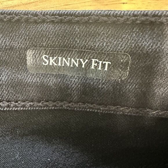 Judy Blue Skinny Fit Jeans‎ Leopard Print Patches Womens 7/28 Black Distressed - Picture 12 of 16